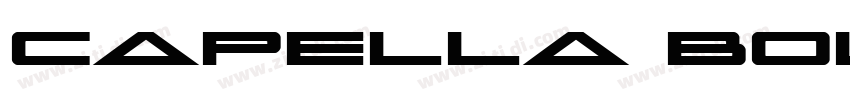 Capella Bold Italic 字体转换
